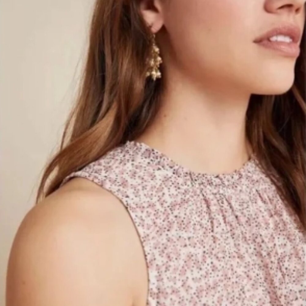 Anthropologie Cottagecore-Style Natalie Flounced Tunic Dress.⌚📦🏃💨🚚 - Picture 2 of 9